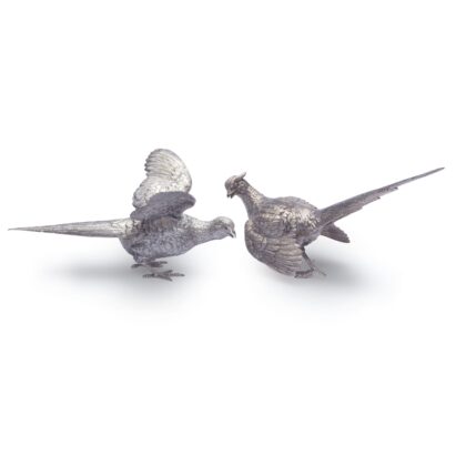 Silver Large Pair of Pheasants
