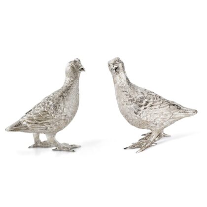 Pair of Silver Grouse