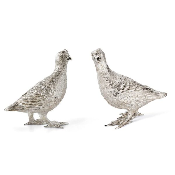 Pair of Silver Grouse