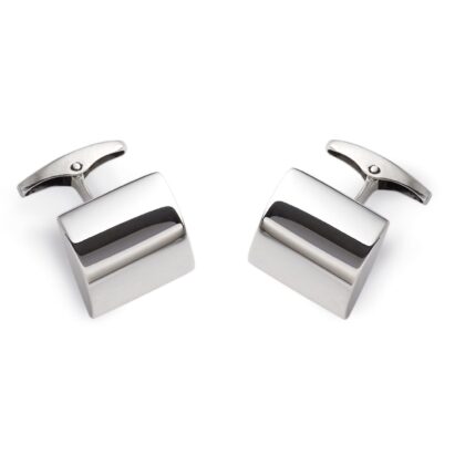 Silver Cushion Post Cufflinks