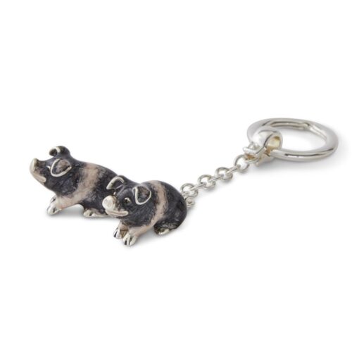 Saddleback Pigs Keyring