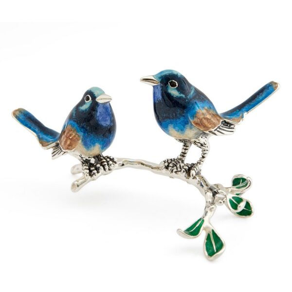 Bluebird Couple on a Branch