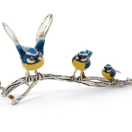 Blue Tits on a Branch