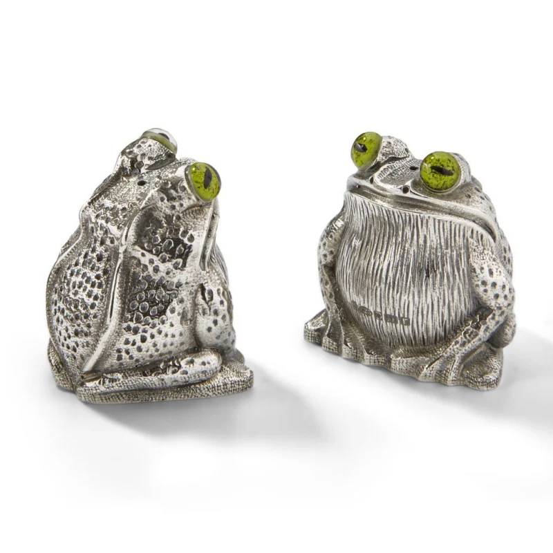 Silver Frog Salt and Pepper