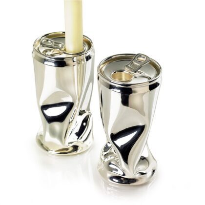 Crushed can Candlestick