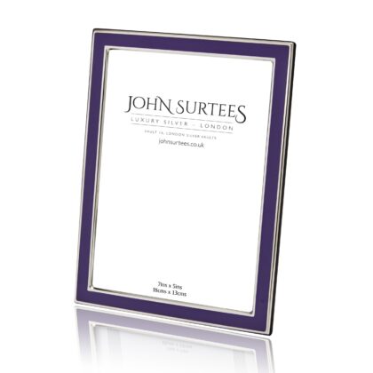 Silver and enamel frame - ultra violet