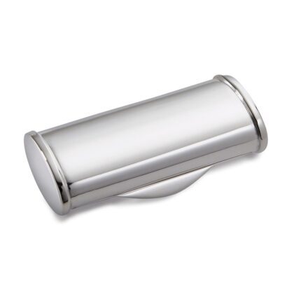 Silver barrel pill box