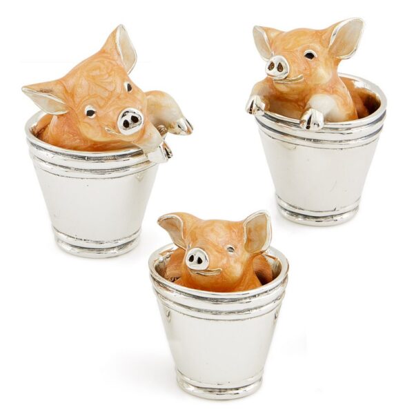 Three Pigs In Buckets