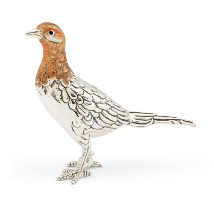 Pheasant Hen With Enamel Head
