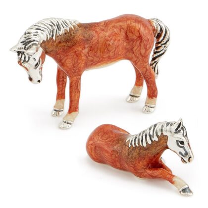 Light Brown Horses Standing/Sitting