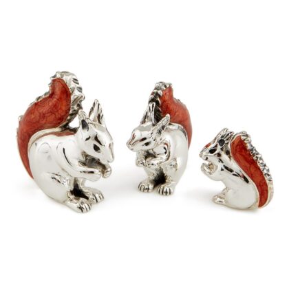 Squirrels With Enamel Tails