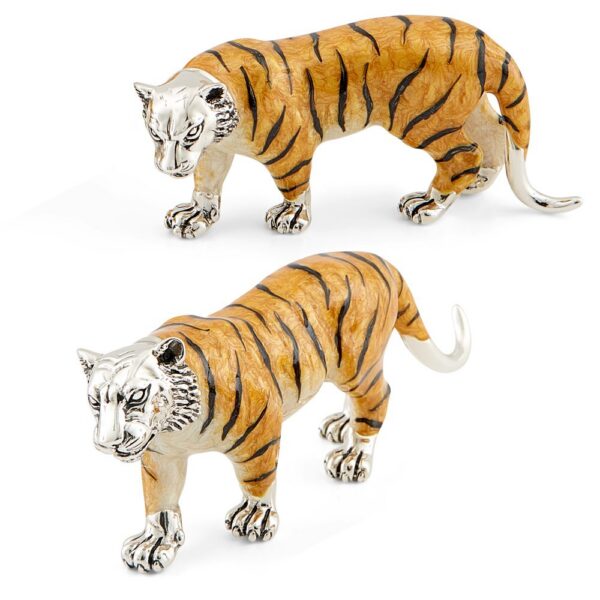 Tigers With Enamel Bodies