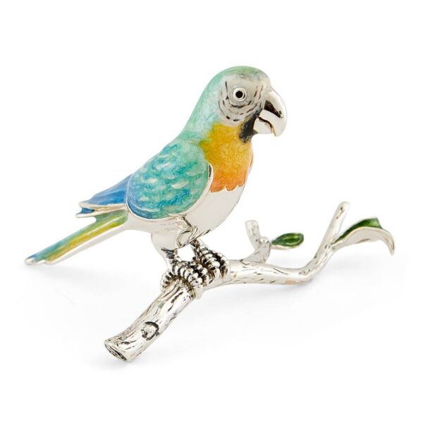 Parrot on a Branch - Blue
