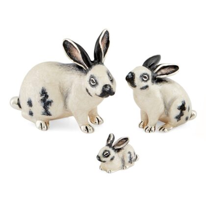 White Rabbits All Enamelled