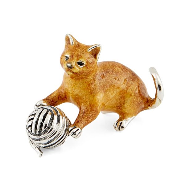 Cat with Ball of Wool