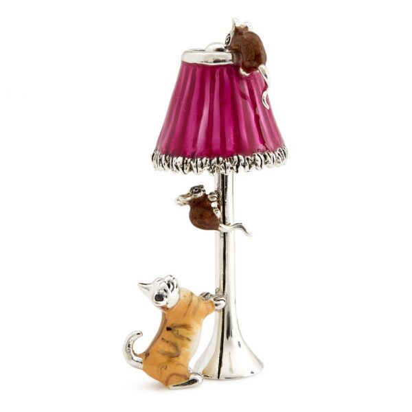 Cat and Mice on a Lamp