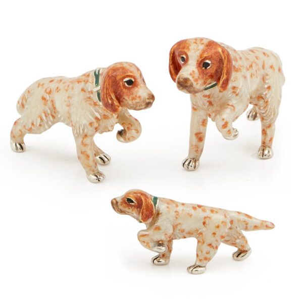 Setters With Green Collars