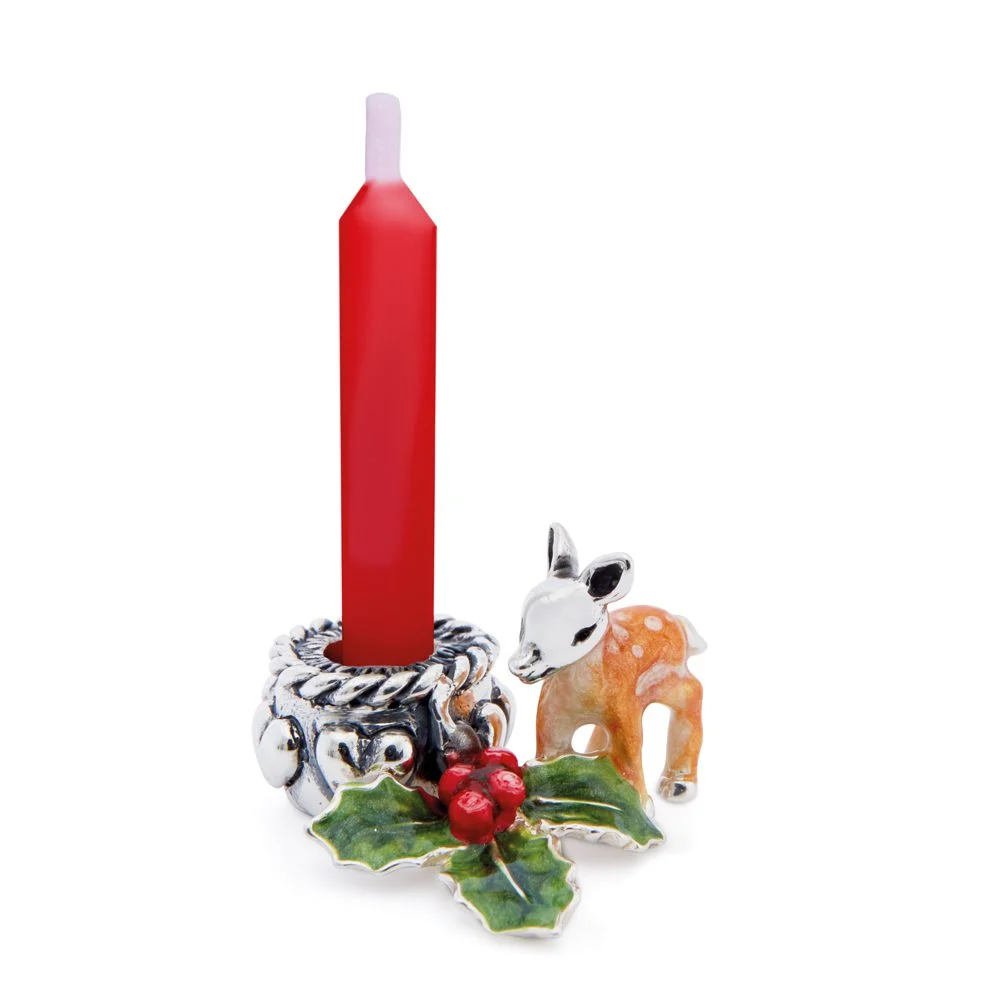 Fawn with Christmas Candle