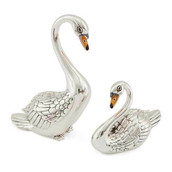 Swans With Enamel Beaks