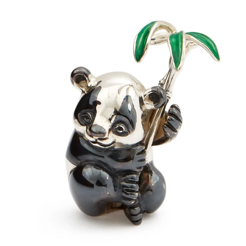 Panda with Leaves