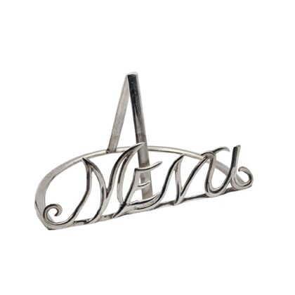 Menu holders 'Menu' - Birmingham 1897