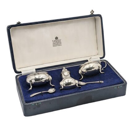 Condiment set boxed blue big - Birmingham 1973