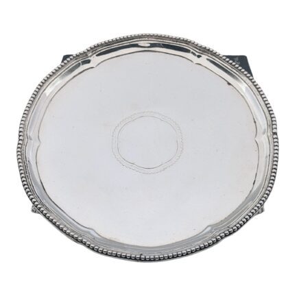 Small round salver beaded border - London 1778