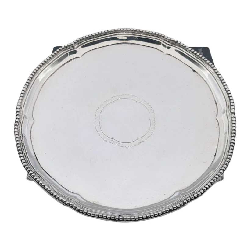 Small round salver beaded border - London 1778