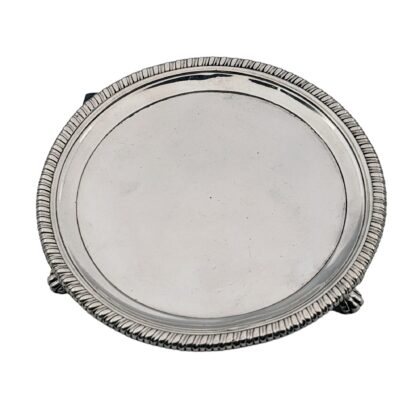6" Gadroon Salver - London 1758