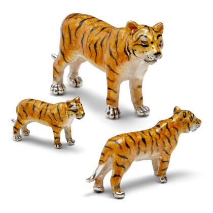 Sterling Silver Tiger family