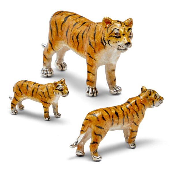 Sterling Silver Tiger family