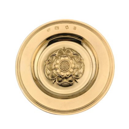 Gilt tudor rose dish - London 1963