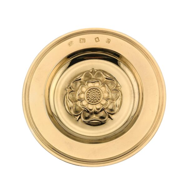 Gilt tudor rose dish - London 1963