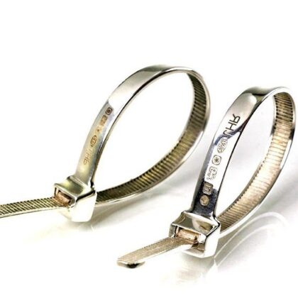 Silver ‘Cable Tie’ Napkin Ring