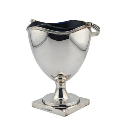 Basket, blue glass - Birmingham 1985