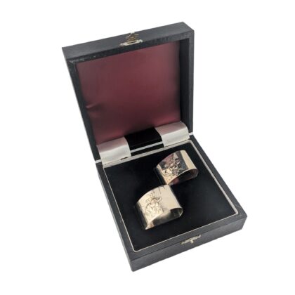 Oval Napkin rings in Black Box - Birmingham 1990