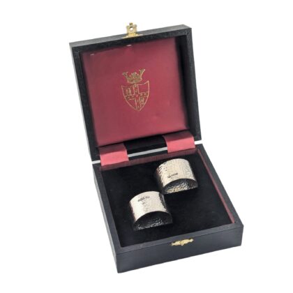 Pair napkin rings - Sheffield 1931