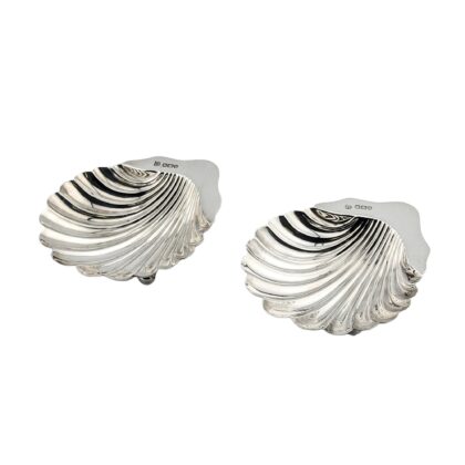 Pair of butter shells - Sheffield 1900