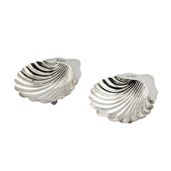 Pair of butter shells - Sheffield 1900