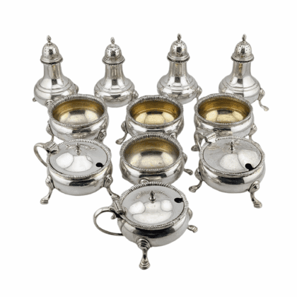 10 pce condiment set - London 1965