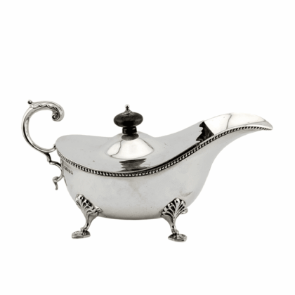 Sauce boat with lid - London 1887