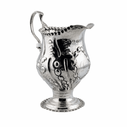 Cream jug flower and bead - London 1759