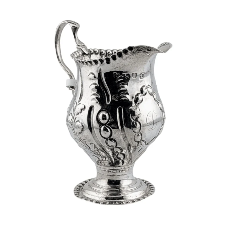 Cream jug flower and bead - London 1759