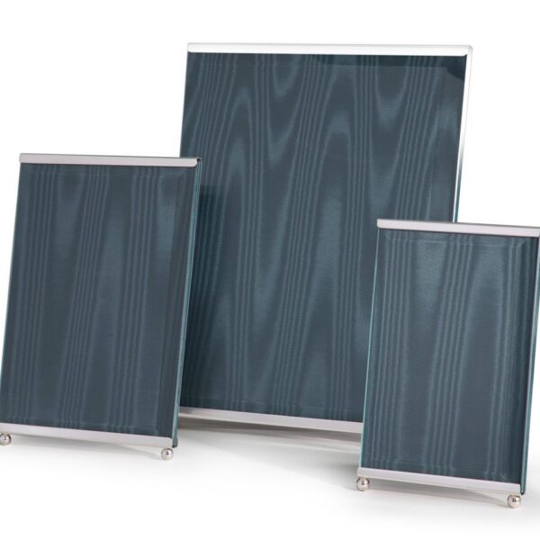 Silver photograph frame in Portobello portrait pattern