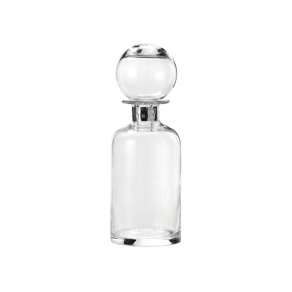 CLEAR BOTTLE SMALL WITH STERLING SILVER COLLAR PROVENCE