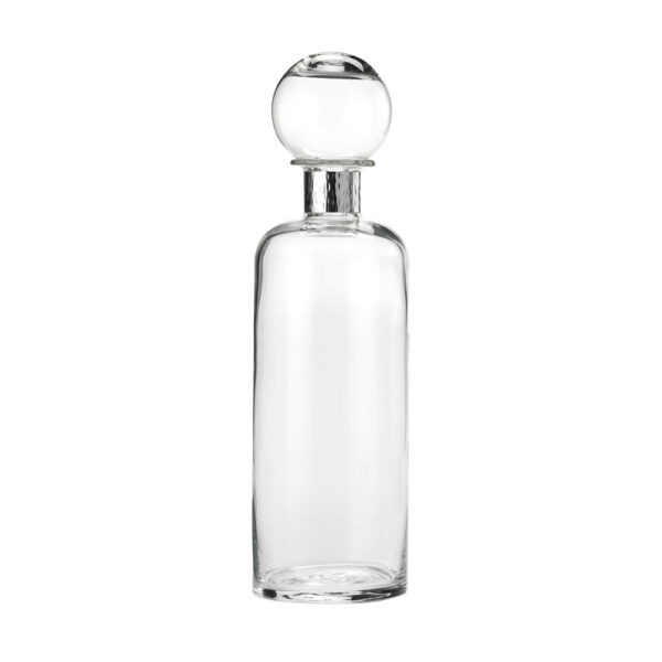 CLEAR BOTTLE LARGE WITH STERLING SILVER COLLAR PROVENCE