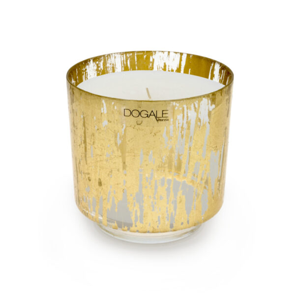 LARGE GOLD LEAF SCENTED CANDLE SOLE E LUNA