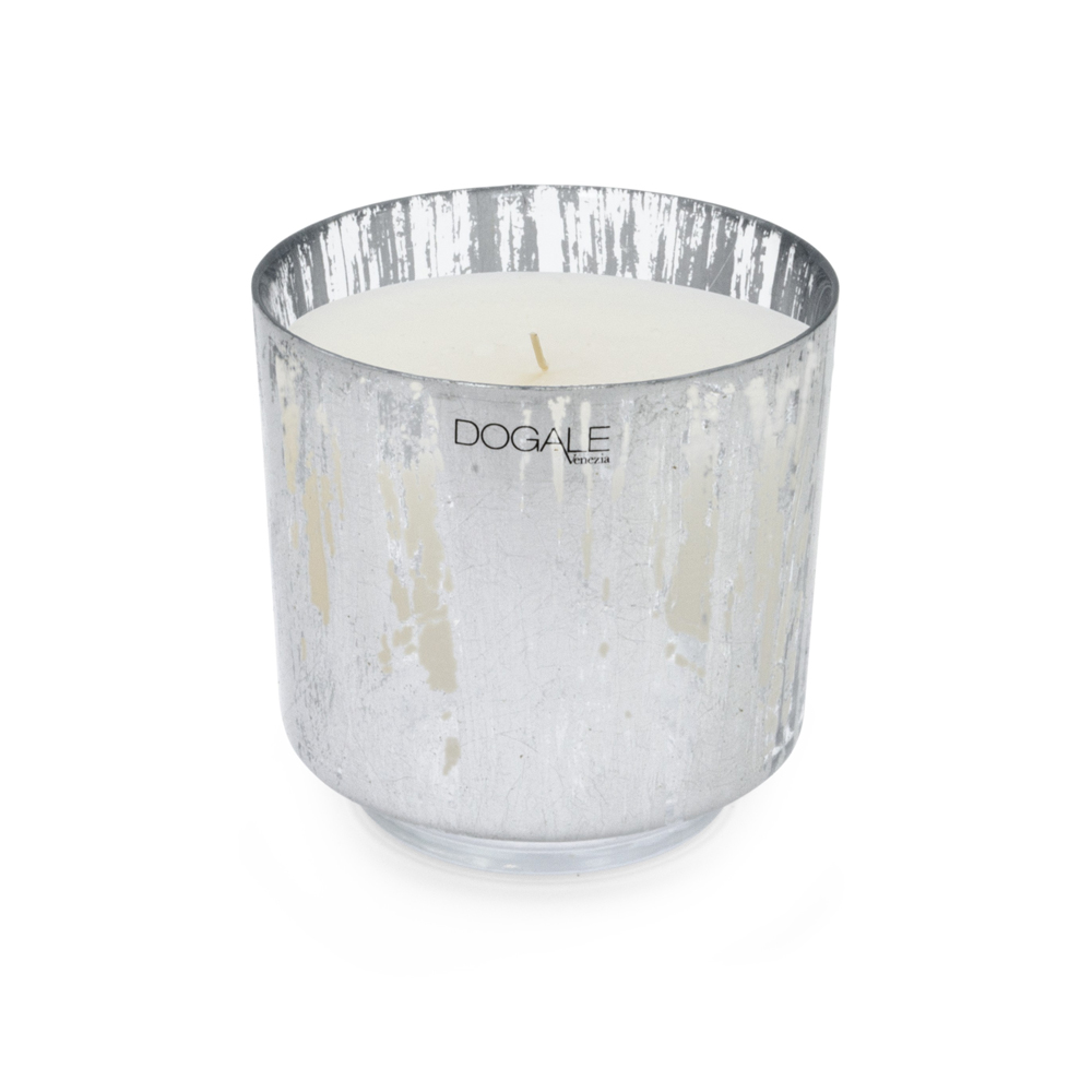 LARGE SILVER LEAF SCENTED CANDLE SOLE E LUNA