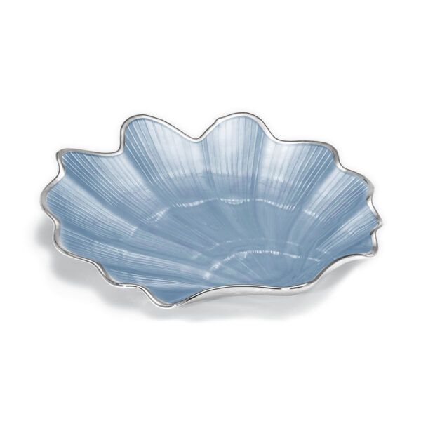 LIGHT BLUE SHELL DISH LARGE CAPRI