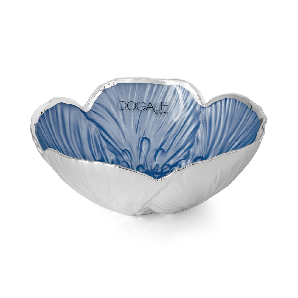 LIGHT BLUE TULIP FLOWER BOWL